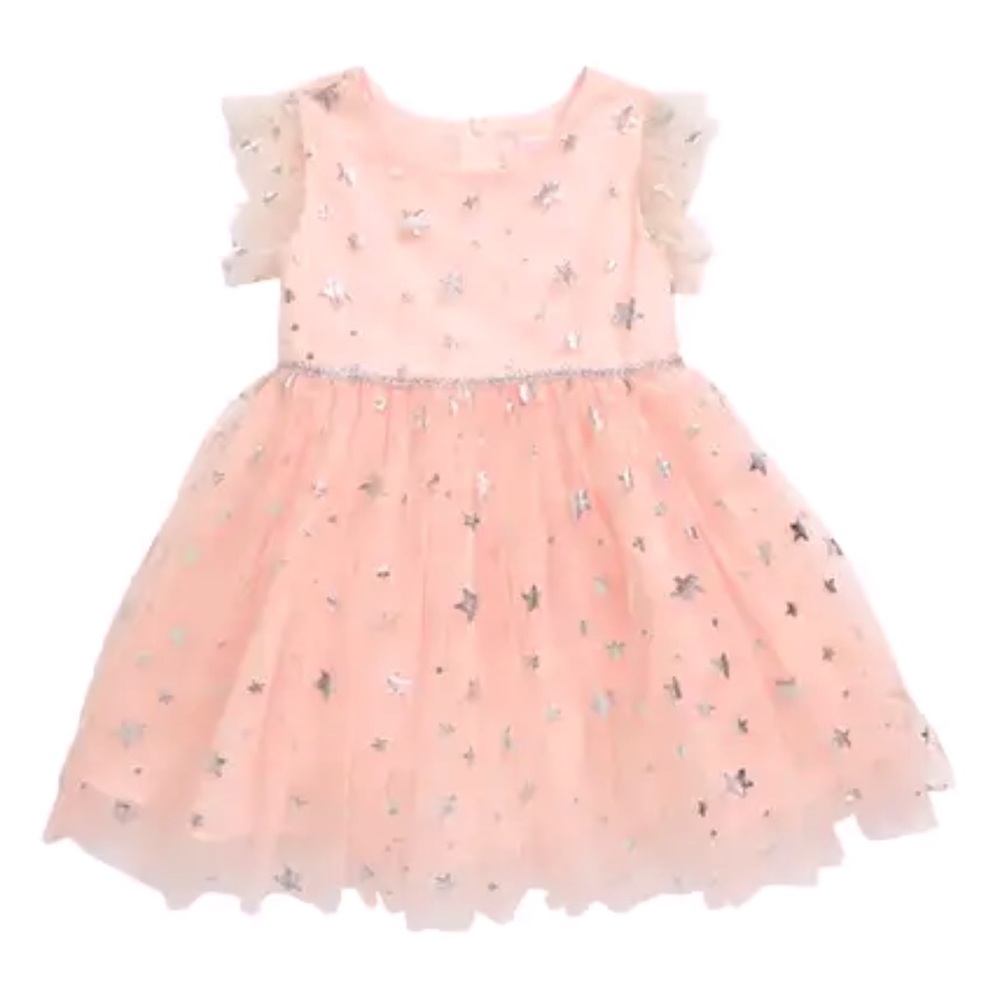 Popatu Foil Star Print Tulle Dress